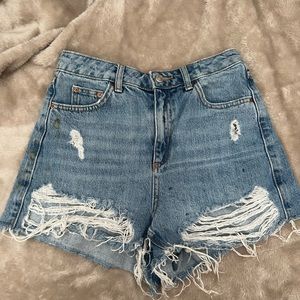 top shop jean shorts